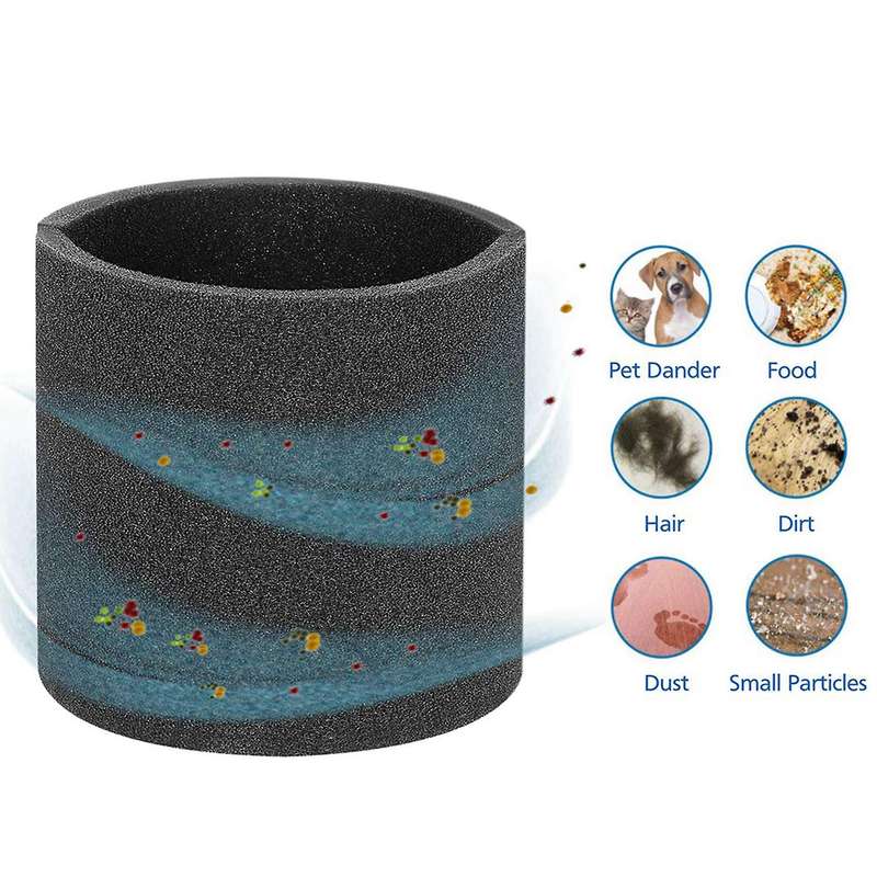 Foam Set, for Most Shop-vac, Vacmaster and Genie Shop Vacuum Cleaners