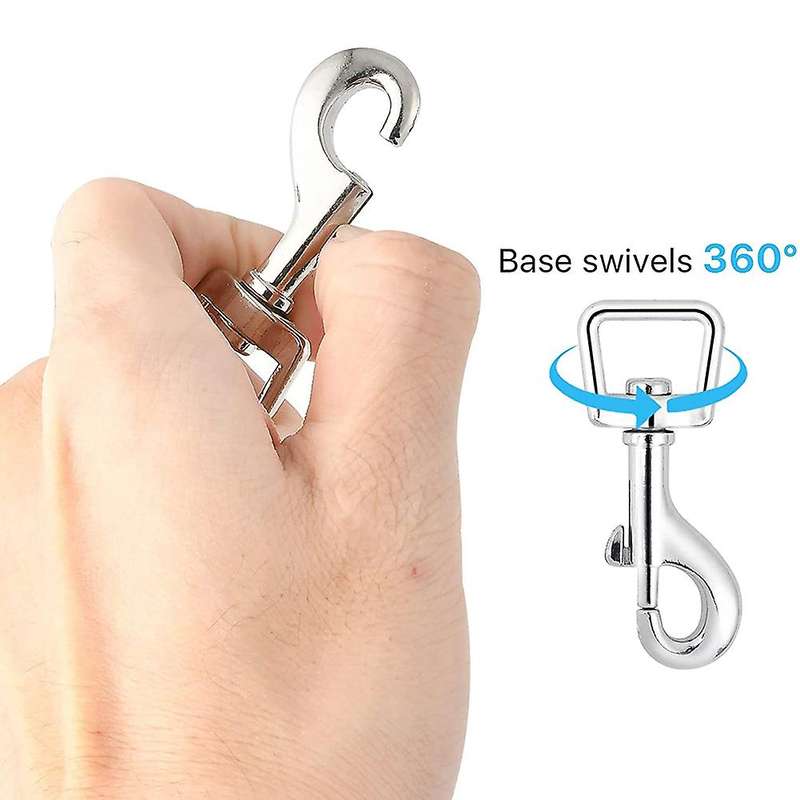 20pc Snap Hooks for Dog Leash Collar Linking, Heavy Duty Swivel