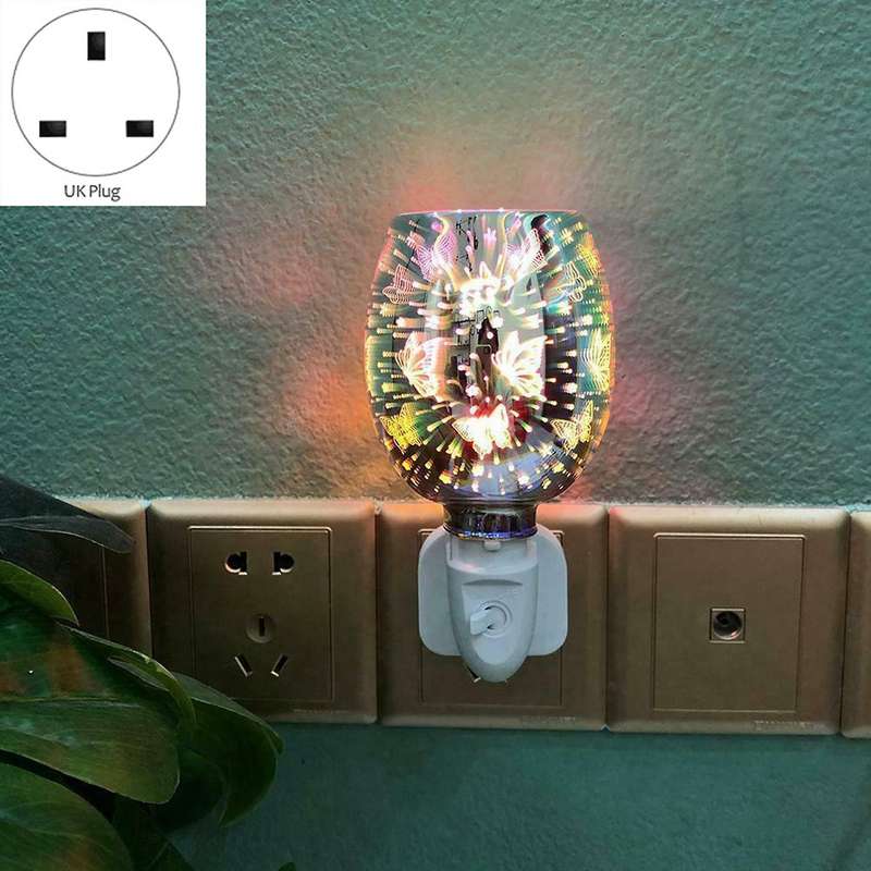 Electric Plug In Led Aroma Diffuser Wax Oil Burner Wax Warmer-uk Plug