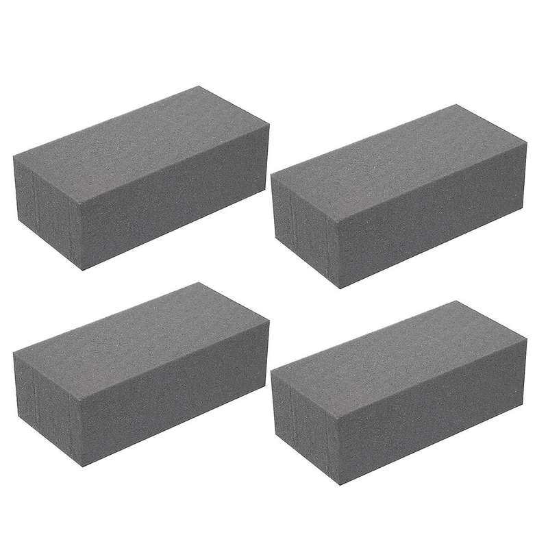 4pcs Dry Floral Foam for Artificial Flowers Wet Floral Foam Grey