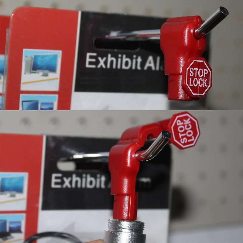 Peg Hook Lock Stop Lock 100 Pcs Plastic Red Stop Lock Anti-theft Lock