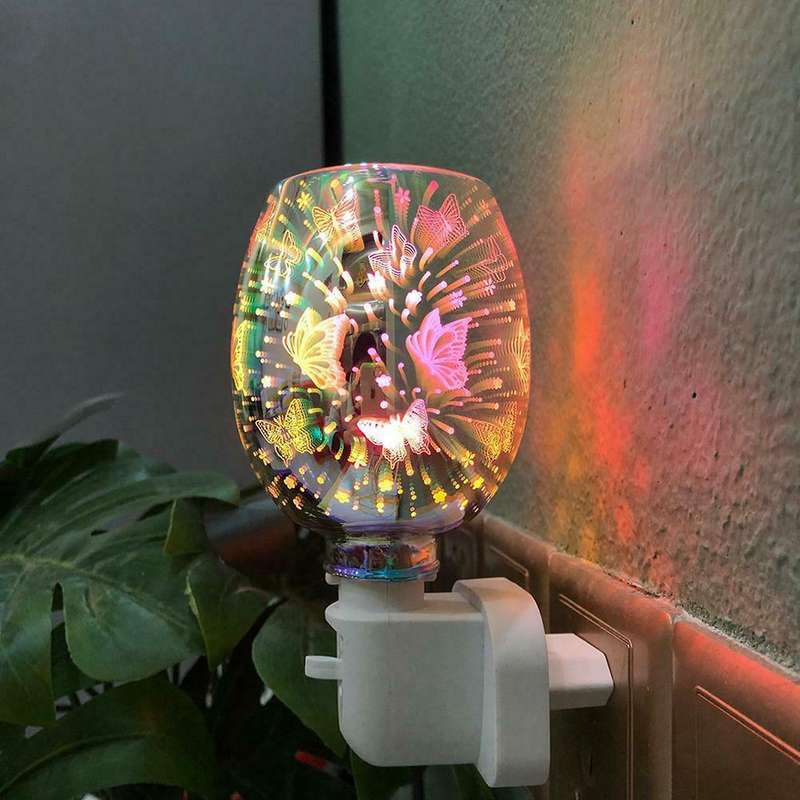 Electric Plug In Led Aroma Diffuser Wax Oil Burner Wax Warmer-uk Plug