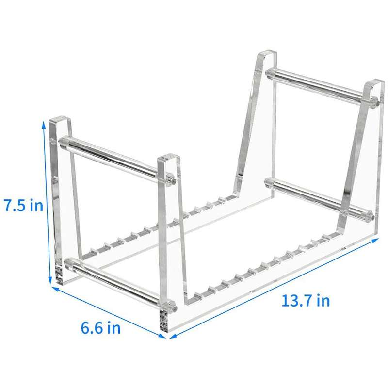 Clear Vinyl Record Stand Holder for Desktop Album Storage