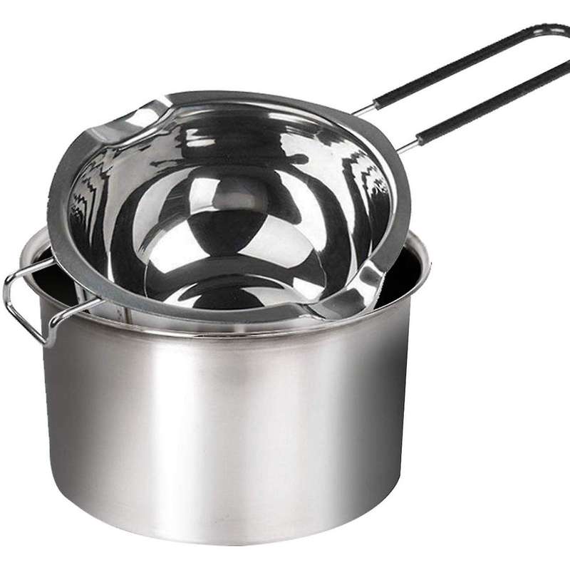 2-pack Stainless Steel Double Boiler, Heat-resistant Handle