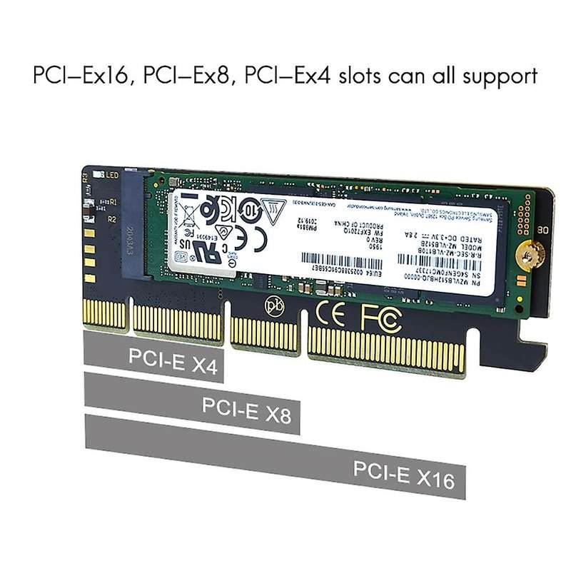 Expansion Card M.2 Nvme Ssd to Pcie 3.0 X16/x8/x4 Desktop Ssd