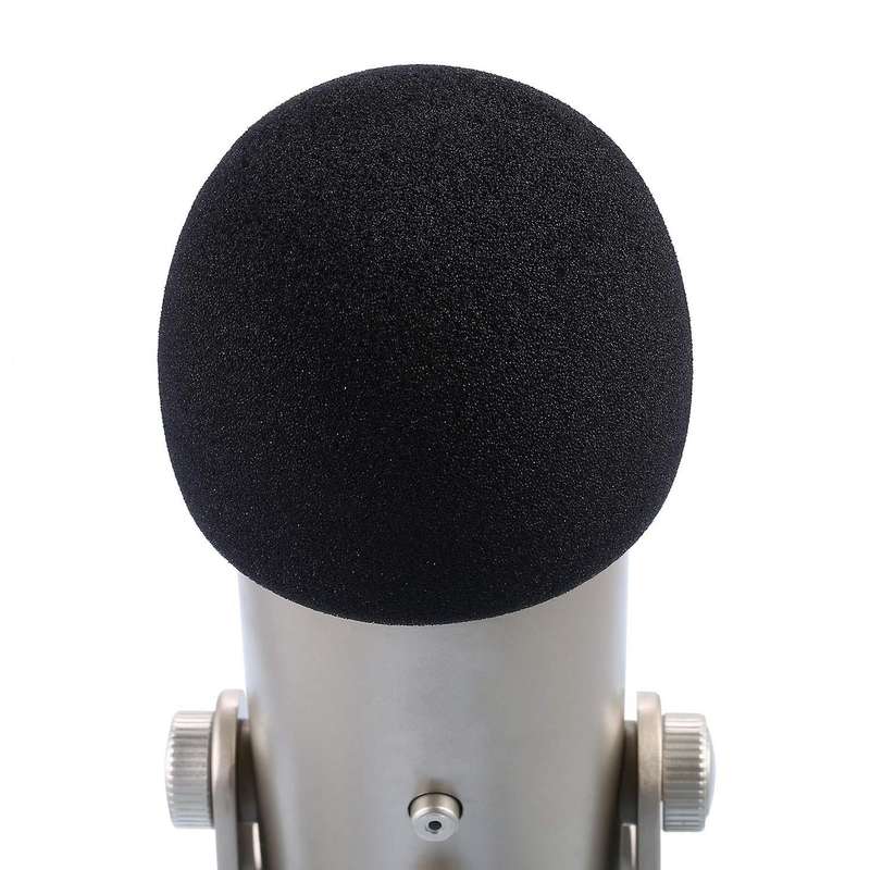 Mic Cover Sponge for Blue Yeti, Yeti Pro Condenser (black, 3 Pack)