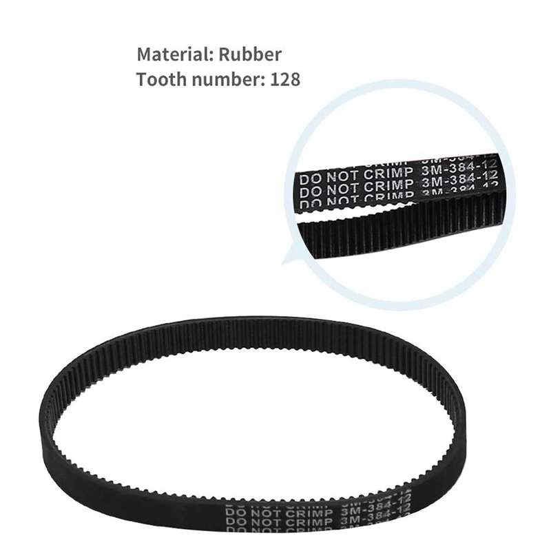 3pcs 3m-384-12 Drive Belt for Electric Bike E-bike Scooter Motorcycle