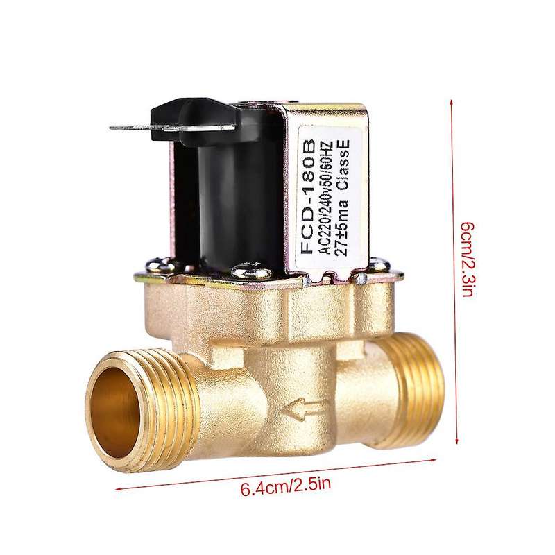 Ac 220v Normally Closed Brass Electric Solenoid Magnetic Valve