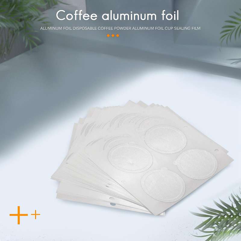 100pcs 37mm Aluminum Foil Lids Seals Foil Lids for Nespresso Capsules