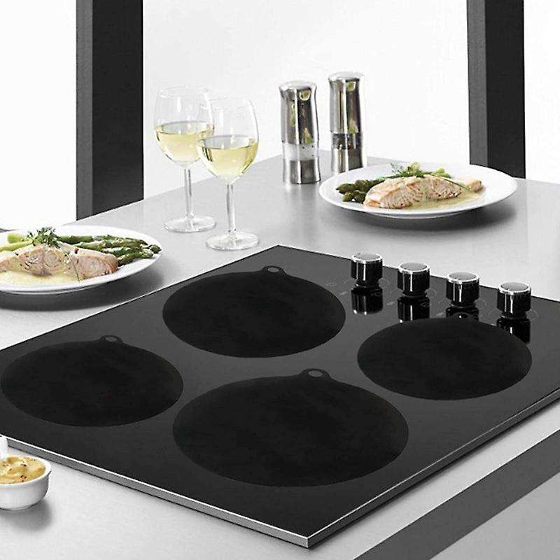 6 Pcs Induction Cooktop Mat Nonslip Silicone Heat Insulation Pad