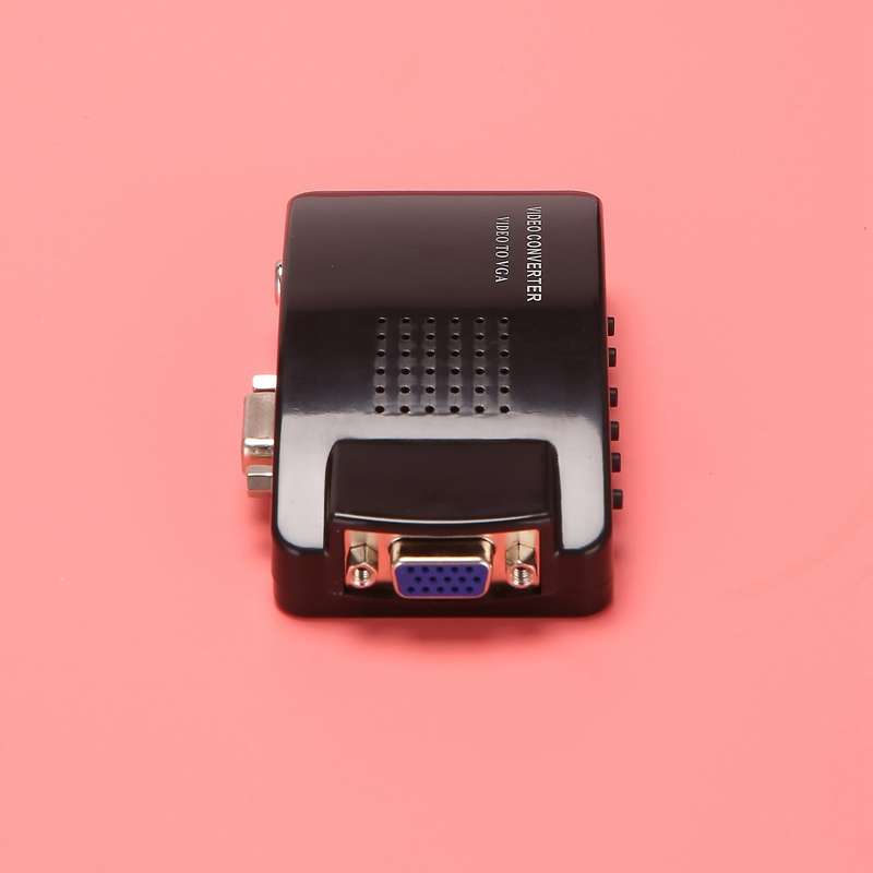 Av to Vga Adapter Rca Vga Converter Pc Composite Converter Switch Box