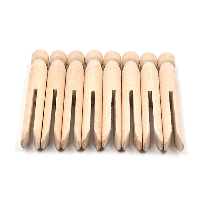 Wood Clothes Pins Pegs Old School 50 Count Round Clothespins