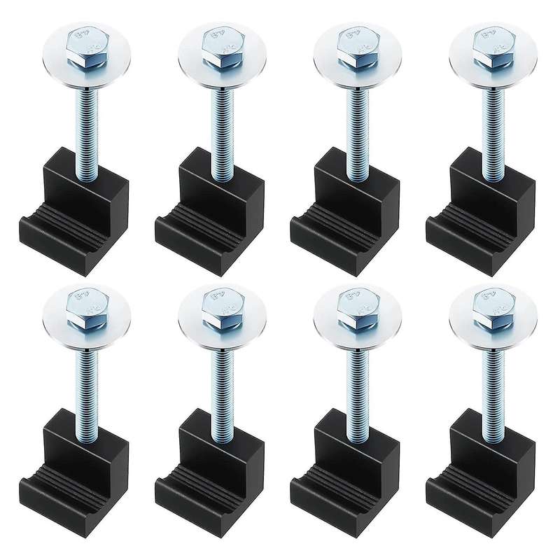 8 Pcs Truck Tool Box Mounting Kit Black J Hook Crossover Tool Box Tie
