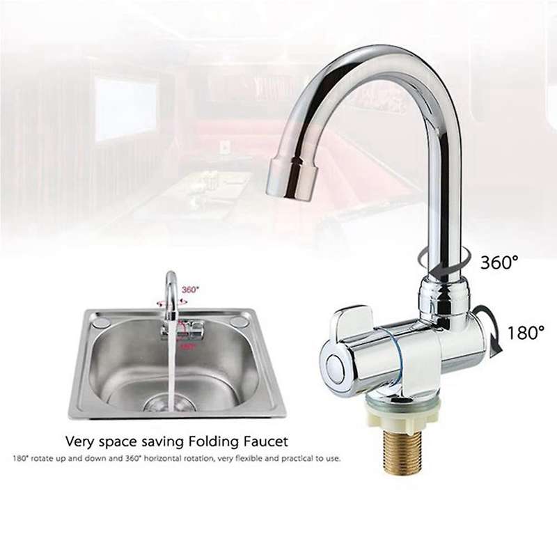 Copper Basin Faucet Cold Kitchen Tap for Marine Boat Deck Camper