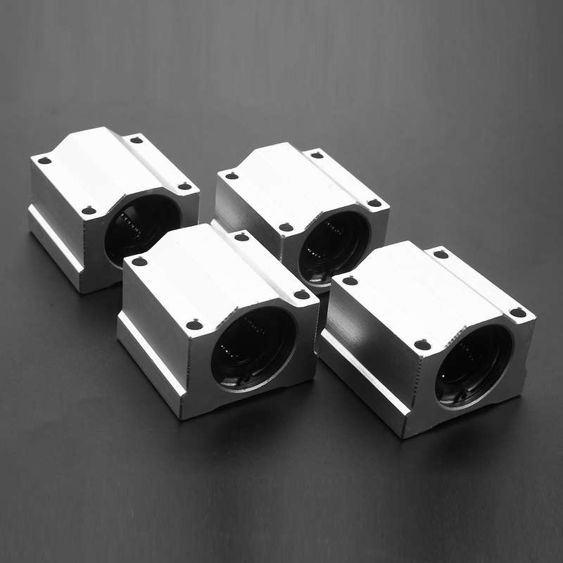 4 Pcs Sc20uu 20mm Aluminum Linear Motion Ball Bearing Slide Bushing