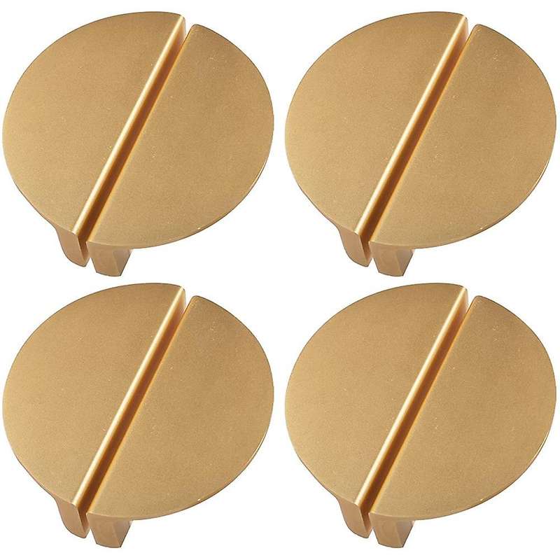 Champagne Gold Drawer Pulls,2.5 Inch Half Moon Cabinet Drawer Pulls