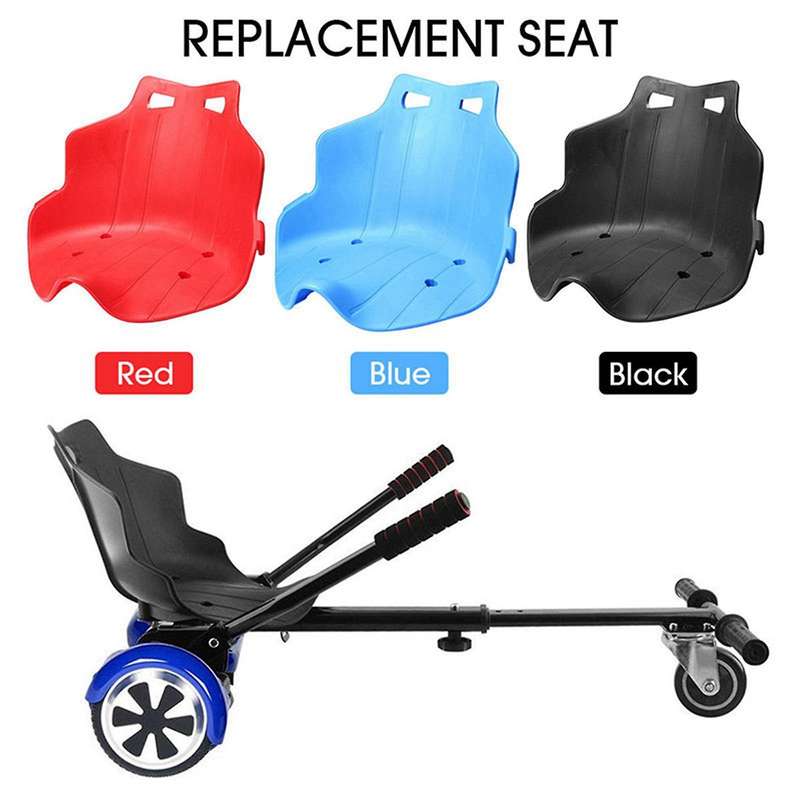 Plastic Seat for Kart Hoverboard Seat Attachment Adults Kids Black