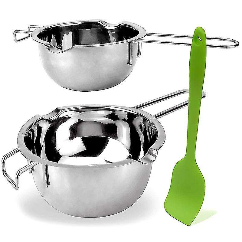 Double Boiler Melting Pot with Silicone Spatula(400ml and 600 Ml)