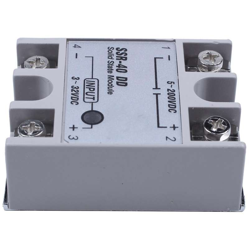 Single Phase Solid State Relay Dc-dc Ssr-40dd 40a White+silver