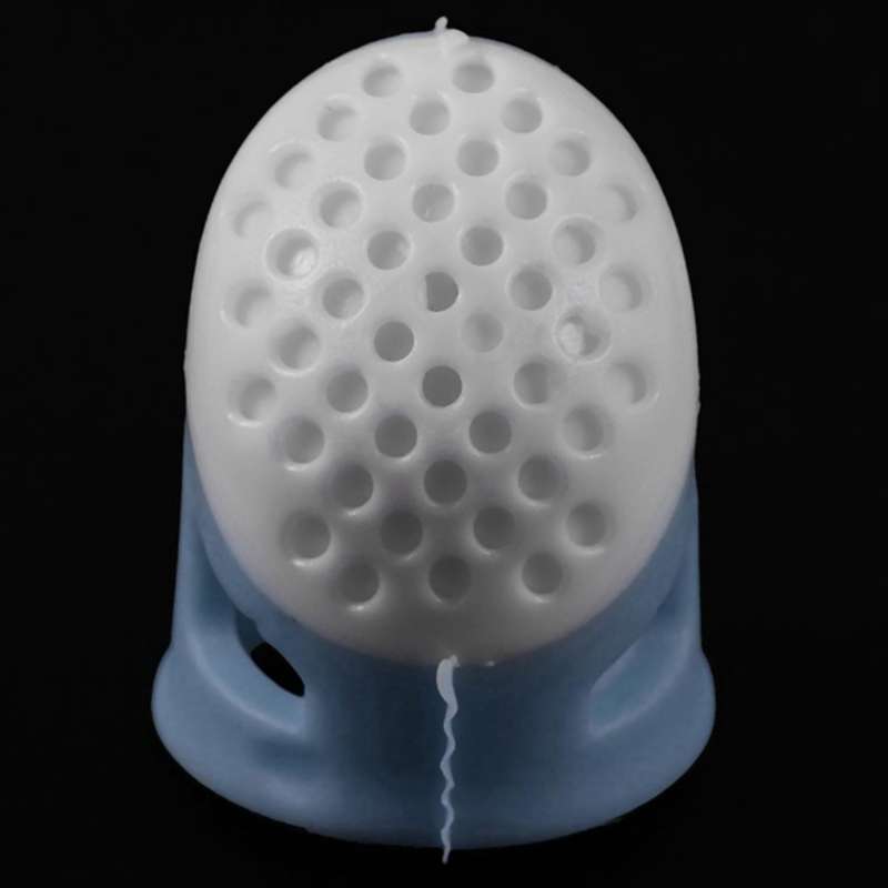 Set Of 2 Sewing Silicone Needles Thimbles Non-slip Finger Protector