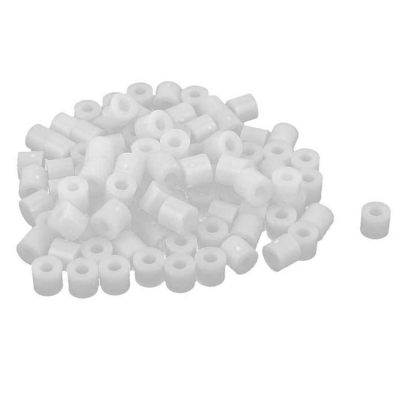 Plastik Zylinder Abstandshalter 7mm X 3.2mm X 6mm 100 Stk Elfenbein