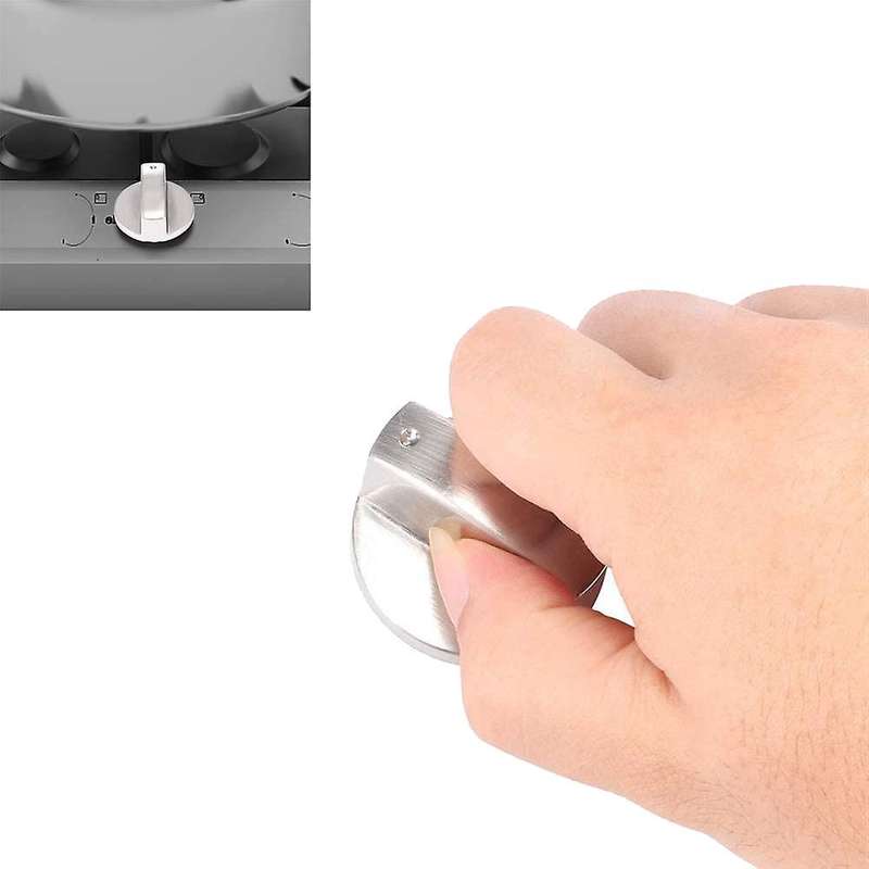 6pcs 6mm Gas Stove Knobs Replacement Knobs for Kitchen Gas Oven Knobs