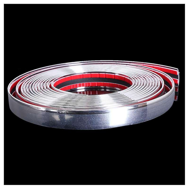 20mm 5m Chrome Car Moulding Strip Trim Self Adhesive Crash Protector