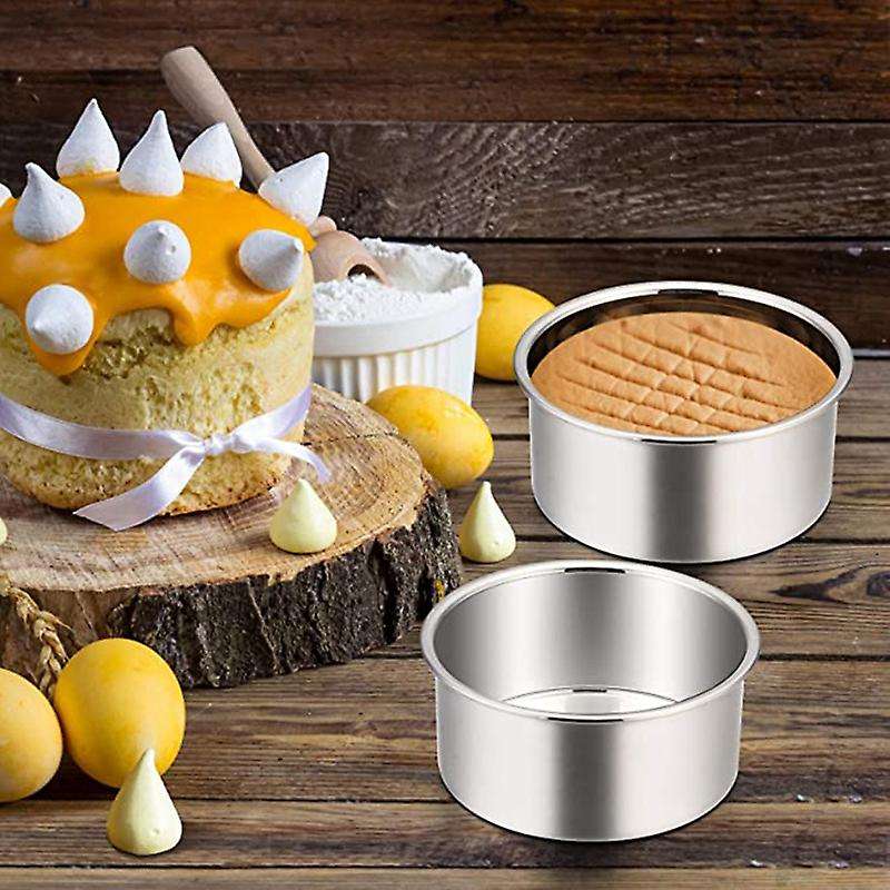 4 Inch Small Cake Pan Set Of 4, Baking Round Cake Pans Tins Bakeware