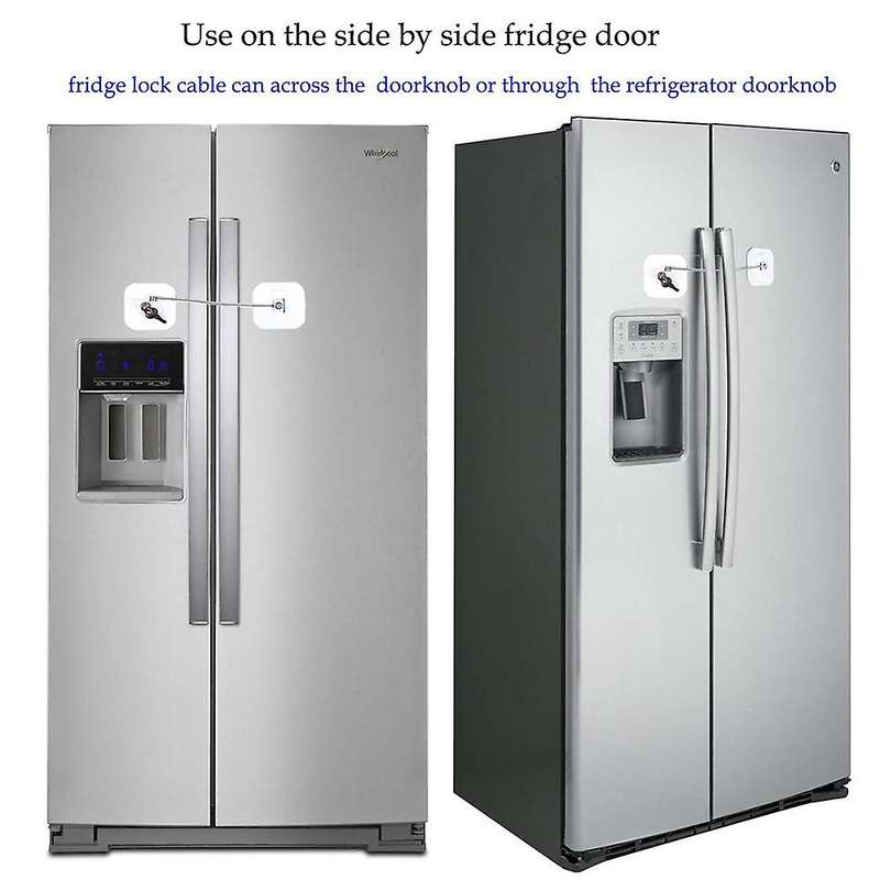 Refrigerator Lock,with Key for Adults, Lock for A Fridge,cabinet Door