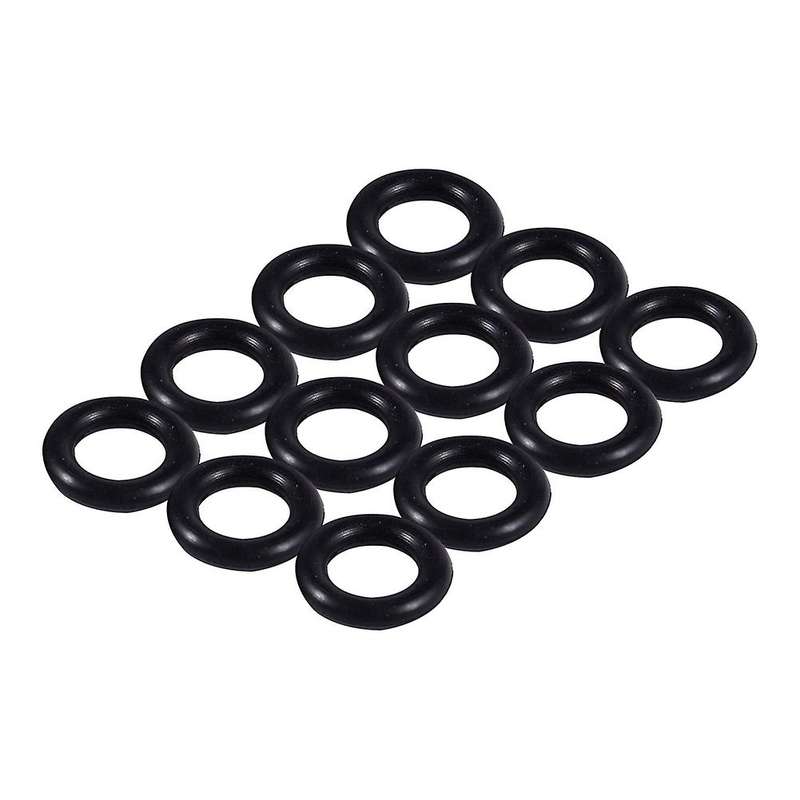 Black 9mm X 2.0mm Rubber Seals Oil Seal O Rings 12 Pcs