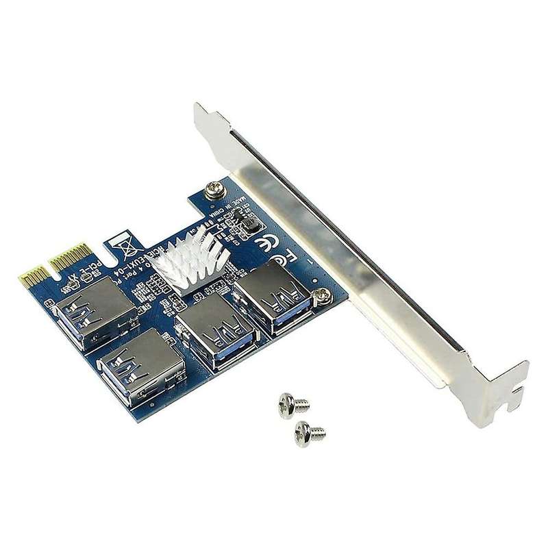 Pcie 1 to 4 Pci Express 16x Slots Riser Card Combo