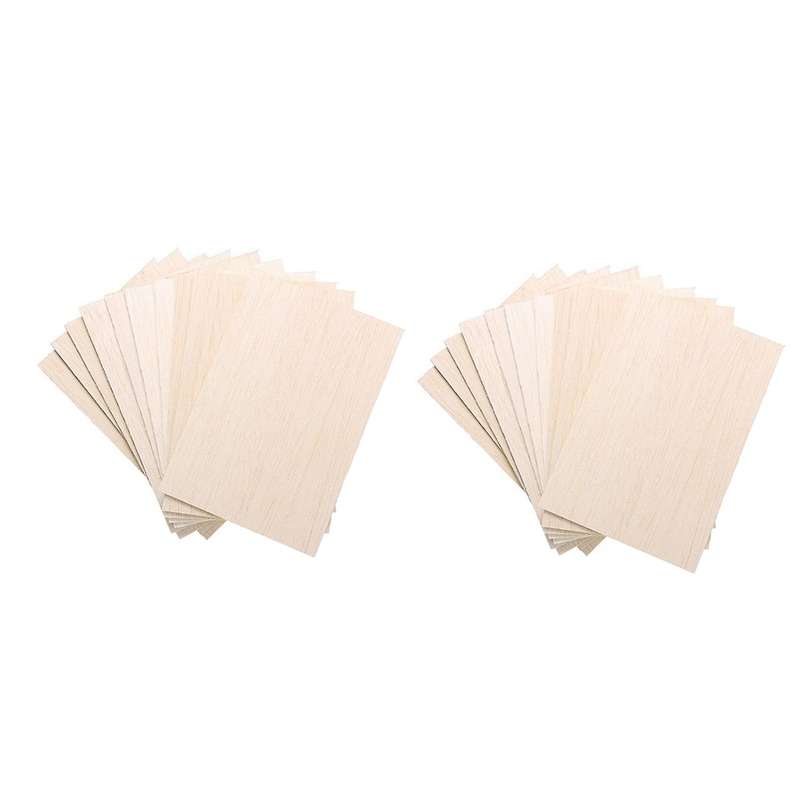 10 Pack Unfinished Wood Sheets, for House Aircraft Ship Boat Arts