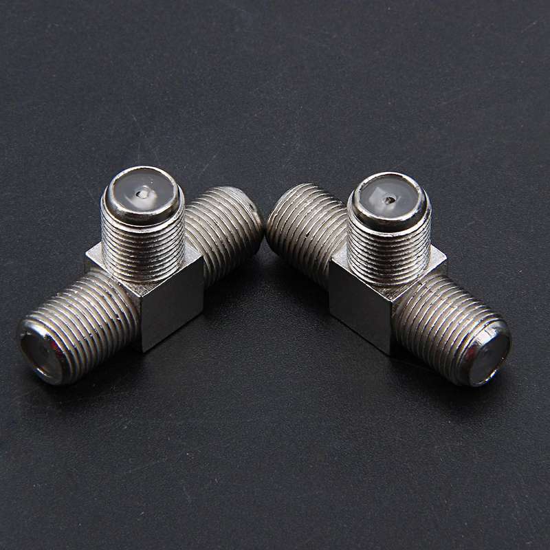 4-way F-type Coax Cable Splitter Combiner Female to 4 Female,silver
