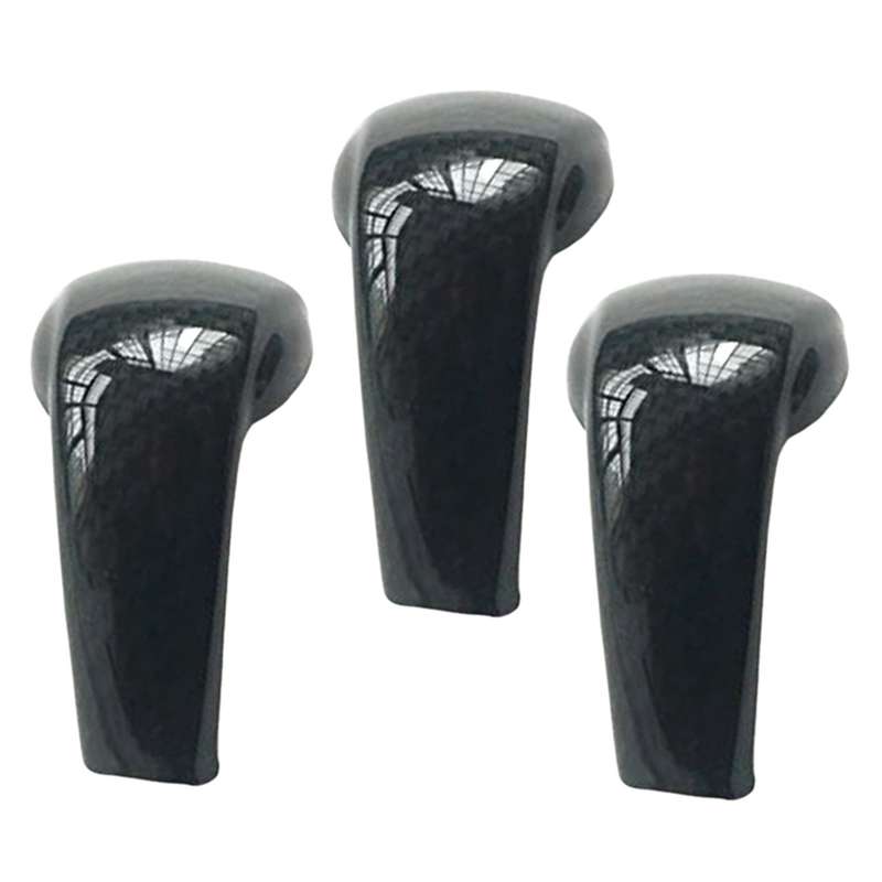 3x Carbon Fiber Gear Shift Knob Cover Trim for Mazda 2 3 6 Cx-3 Cx-5