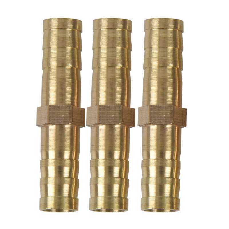 5pcs 8mm Inner Dia Air Gas Straight Hose Pipe Barb Coupler
