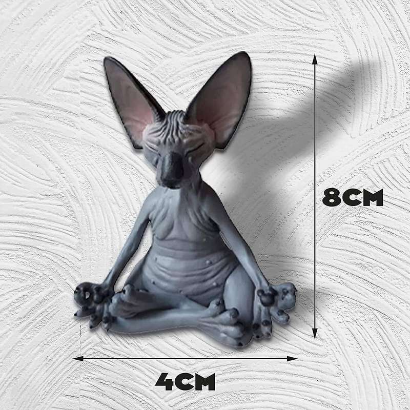 Sphynx Cat Meditate,thinking Cat Statue,meditating Thinking Cat