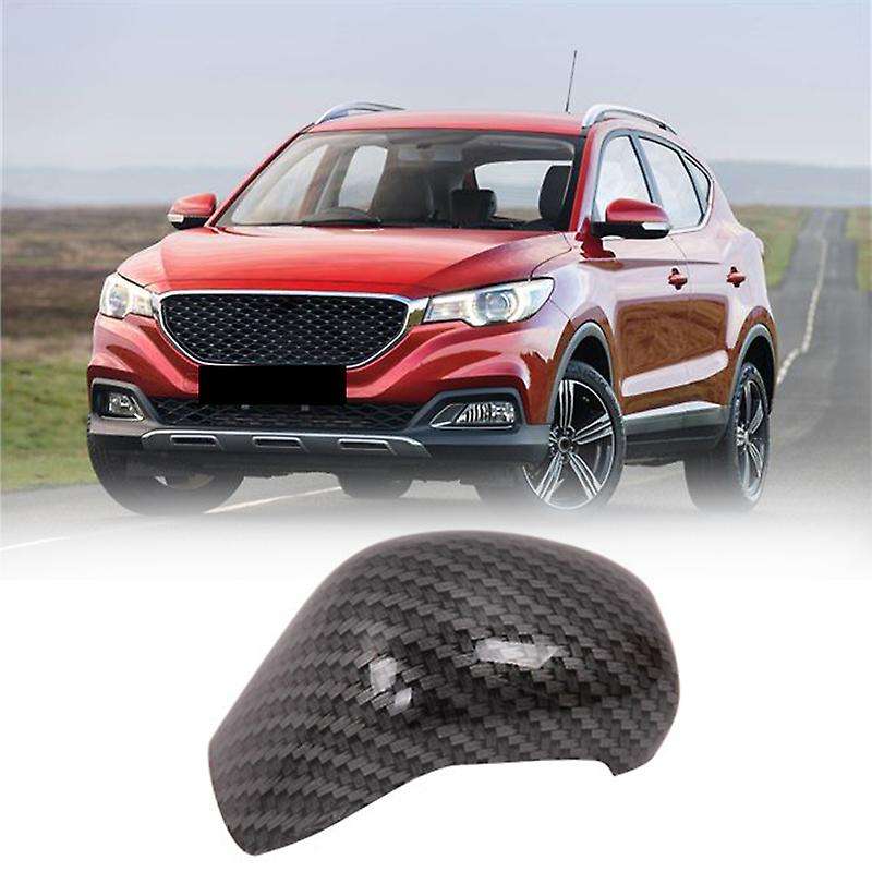 For Mg Zs 2017 - 2020 Ev Mg6 Carbon Fiber Gear Shift Knob Head Trim