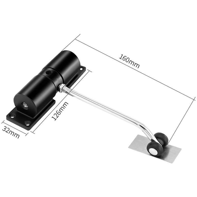 Simple Door Closer Household Automatic Hinge Mute Closer(white)