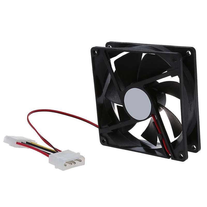 Dc 12v 4 Pin Black Plastic Pc Cooling Fan 90mm X 90mm X 25mm