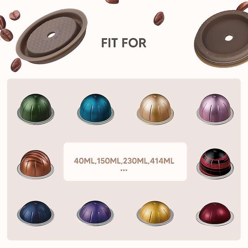 2pcs Reusable Cap for Nespresso Vertuo and Vertuoline Silicone