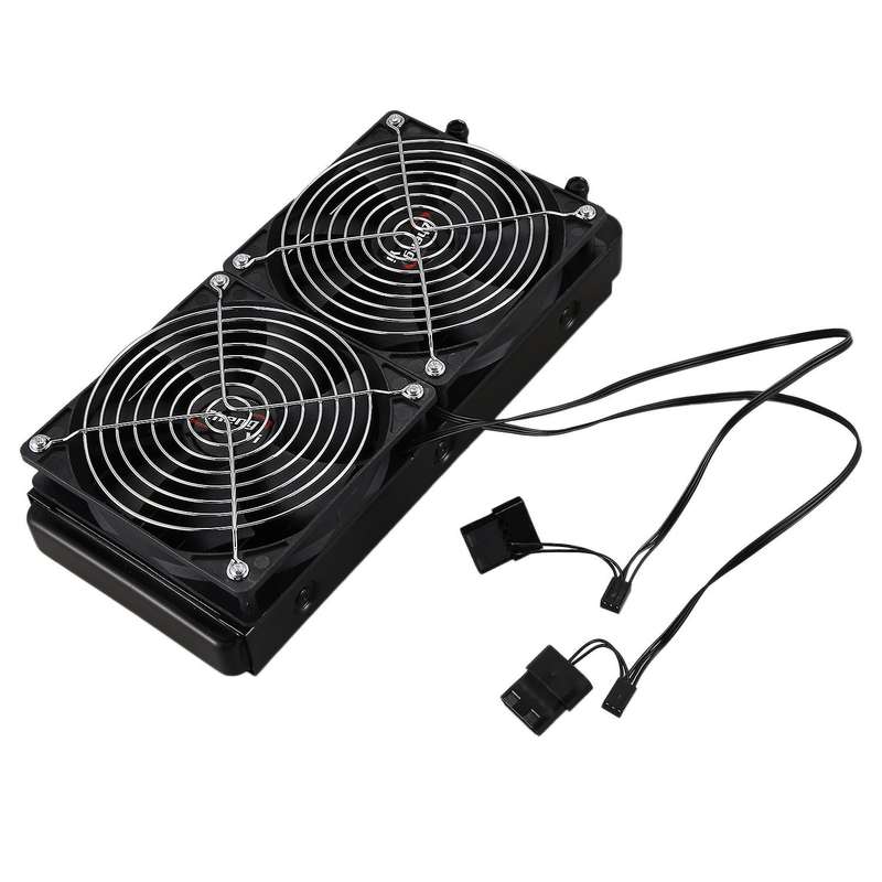 Aluminum 240mm 10 Pipe Water Cooling Row Heat Exchanger Radiator