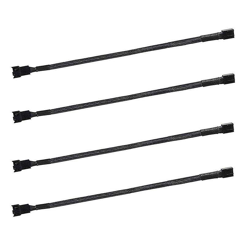 4pcs 4 Pin Pwm Fan Extension Power Cable Connector Case Cables