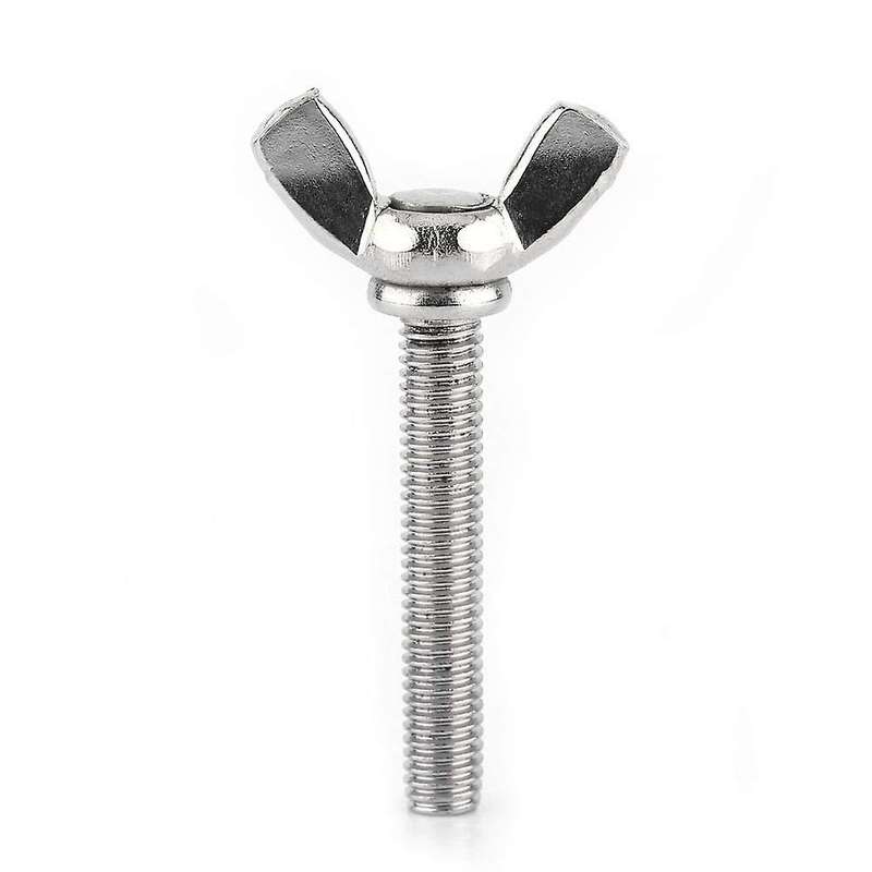 5 Pcs M5 Butterfly Wing Hand Screws Bolts Set, Full Thread (m5x40mm)
