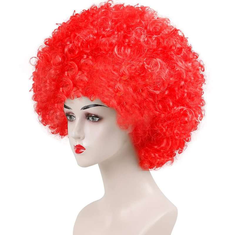 Pack Of 2 Funny Clown Curly Wigs,rainbow Wig Clown Wig,for Kids Adult
