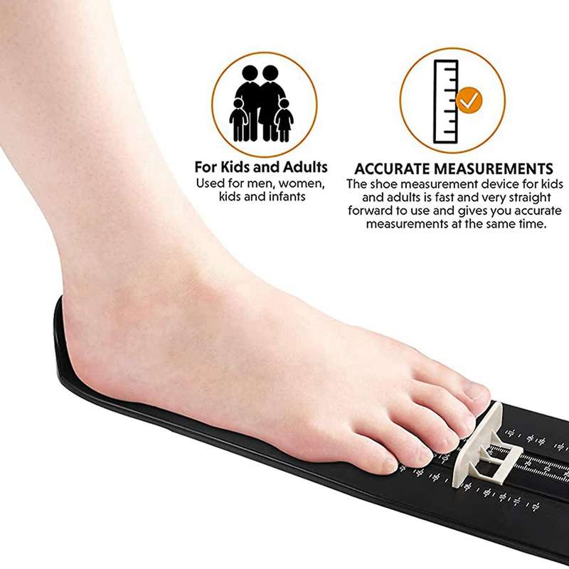 Foot Measurement Device, Us Standard Shoe Sizer, for Kids and Adults