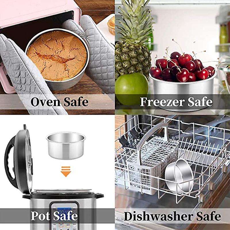 4 Inch Small Cake Pan Set Of 4, Baking Round Cake Pans Tins Bakeware