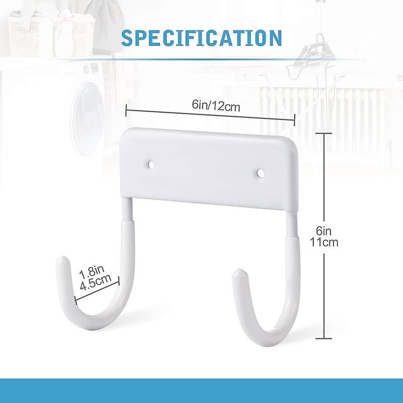 Wall Mounted Holder, Large & Small Ironing Board (matte White)