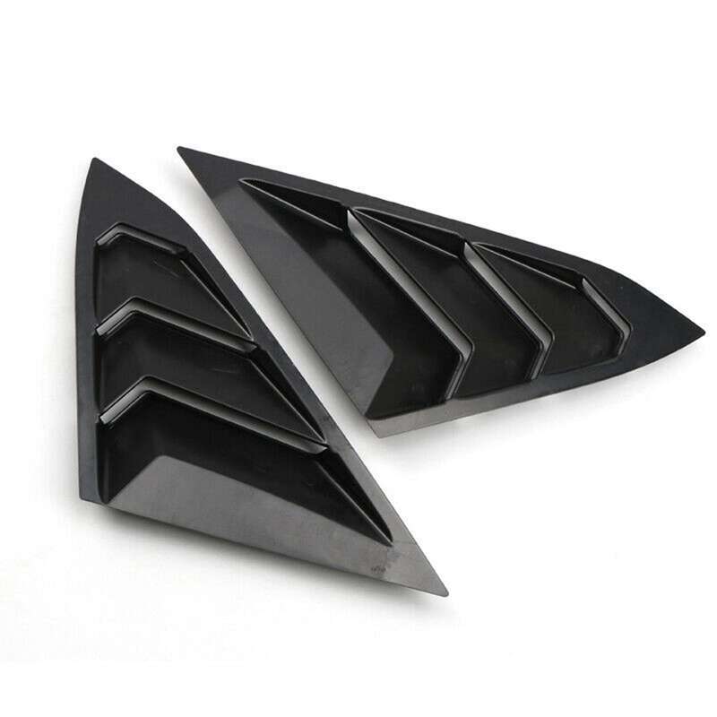 For Honda Civic 2016-2019 Matt Black Rear Window Louvers Cover Trim