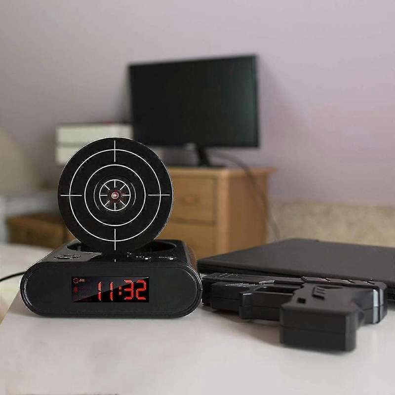 Lock N' Load Gun Alarm Clock Target Alarm Clock Creative Clock