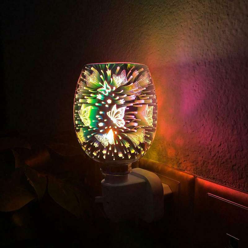Electric Plug In Led Aroma Diffuser Wax Oil Burner Wax Warmer-uk Plug